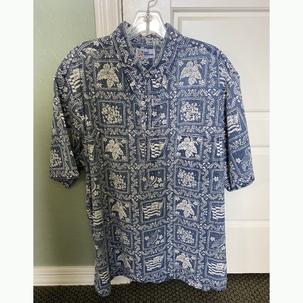Reyn Spooner Lahaina Sailor Vintage 1990s Pullover Hawaiian Shirt